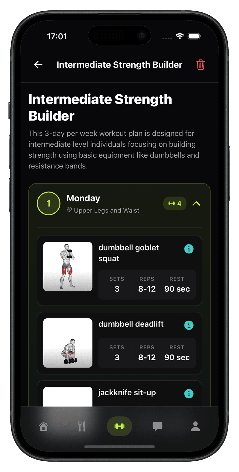 FitAzi Workout Interface